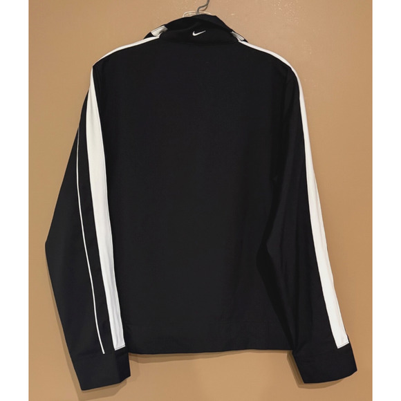 Vintage Nike Jacket Womens Large Black Track Windbreaker 90s Size 12-14 - Picture 3 of 11